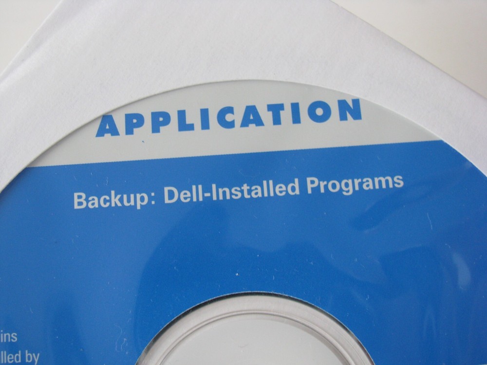 2001 Dell Applications Backup Dell-Installed Programs PC Software CD NO LICENSE
