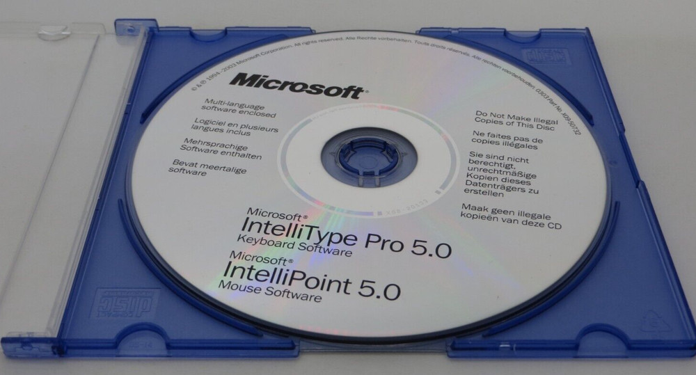 Microsoft IntelliType Pro 5.0 Keyboard IntelliPoint Mouse Software Drivers CD *