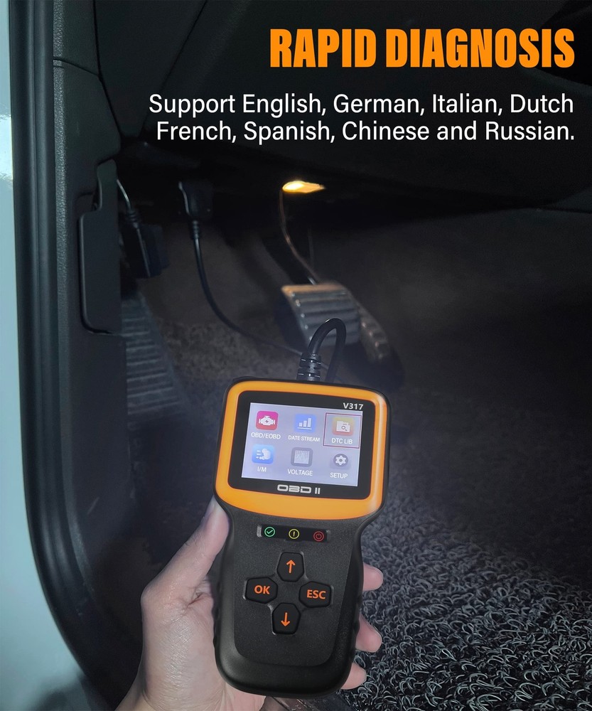 Yakefly Obd2 Scanner Diagnostic Toolcar Obd2 Scanner Code Reader Engine Fault Co