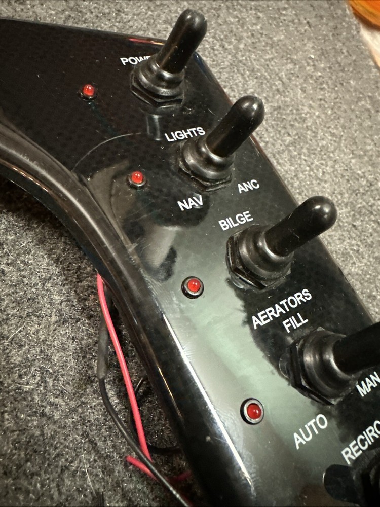 2019 Bullet 21 XRD Bass Boat Console Switch Panel New