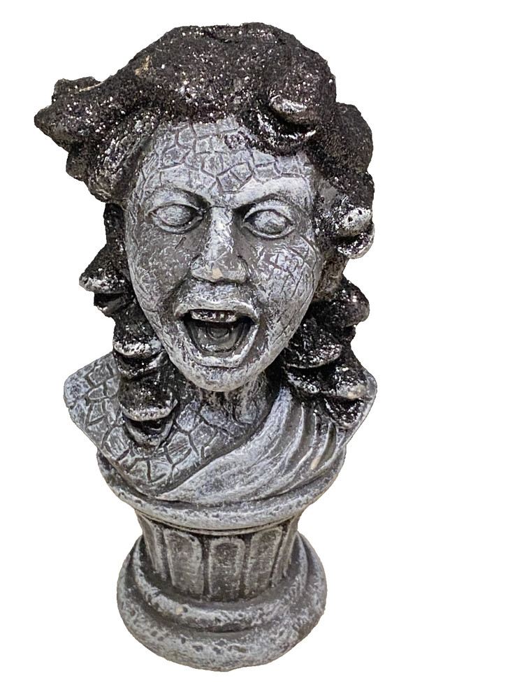 Halloween Medusa Bust Haunted Statue