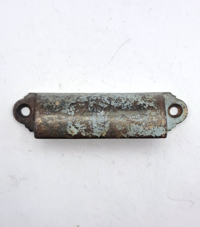 Antique Bin Pull Apothecary Drawer Pull Handle Old Vintage Cast Iron Hardware
