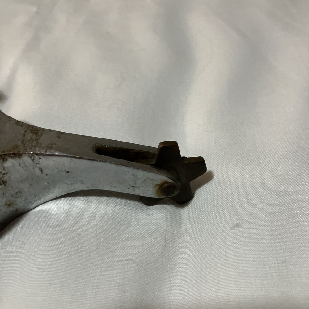 Boot Spur Chrome, Plain, Leather 5-Point Star Rowels . CR ? Preowned Fair