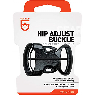 GEAR AID Hip Adjust Buckle, 1", 1.5", Black