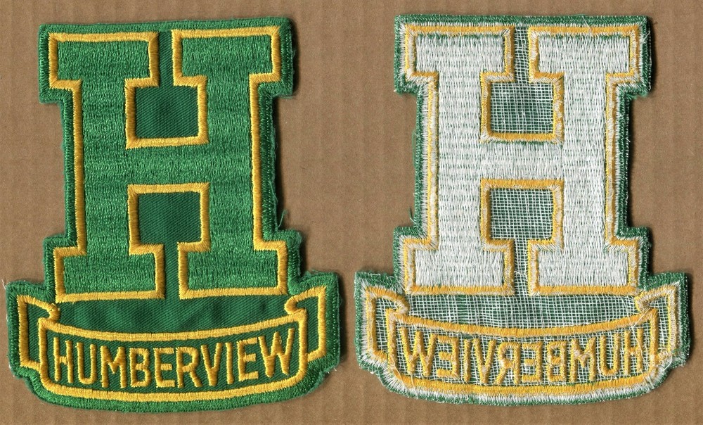 TORONTO Vintage HUMBERVIEW COLLEGIATE LOGO CREST cloth PATCH
