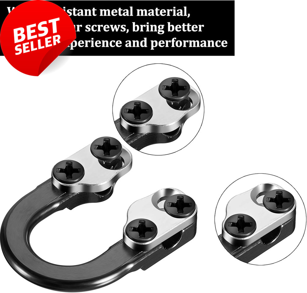 2 Sets Archery D Loop, Compound Bow Metal U Nock, Release Loop with Screwdrivers