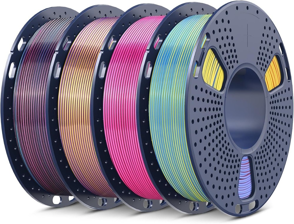 SUNLU PLA 3D Printer Filament Bundle 1.75mm 4 Pack 1kg Total Vacuum Sealed