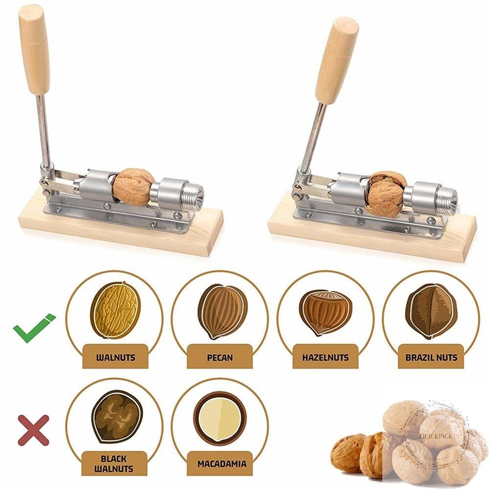Nutcracker Heavy Duty Pecan Walnut Cracker Plier Opener Tool for Easy Cracking