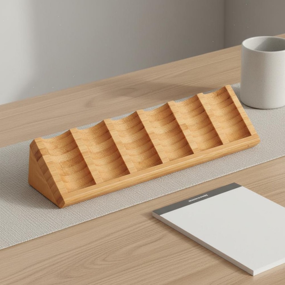 6 Slot Display Space-Saving 6 Slot Bottle Organizer Simple Design