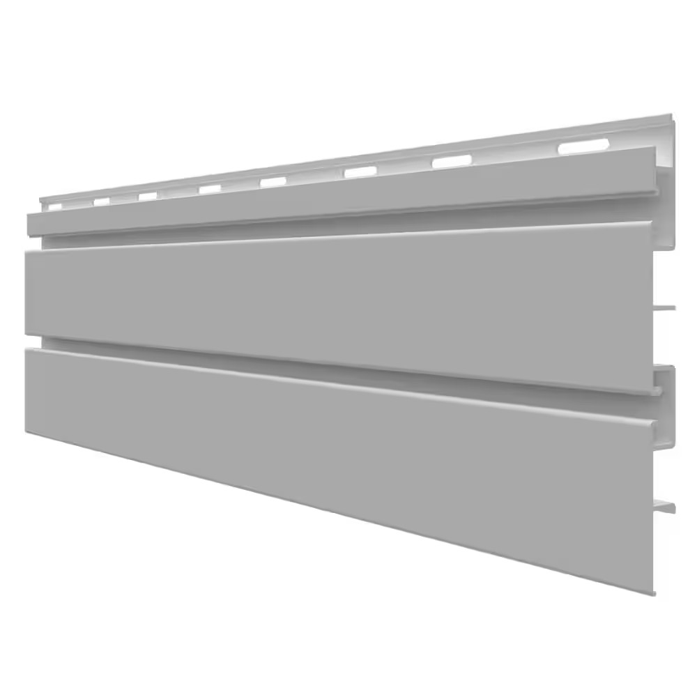 8 Ft PVC Slatwall Panel Gray (7-Pack)