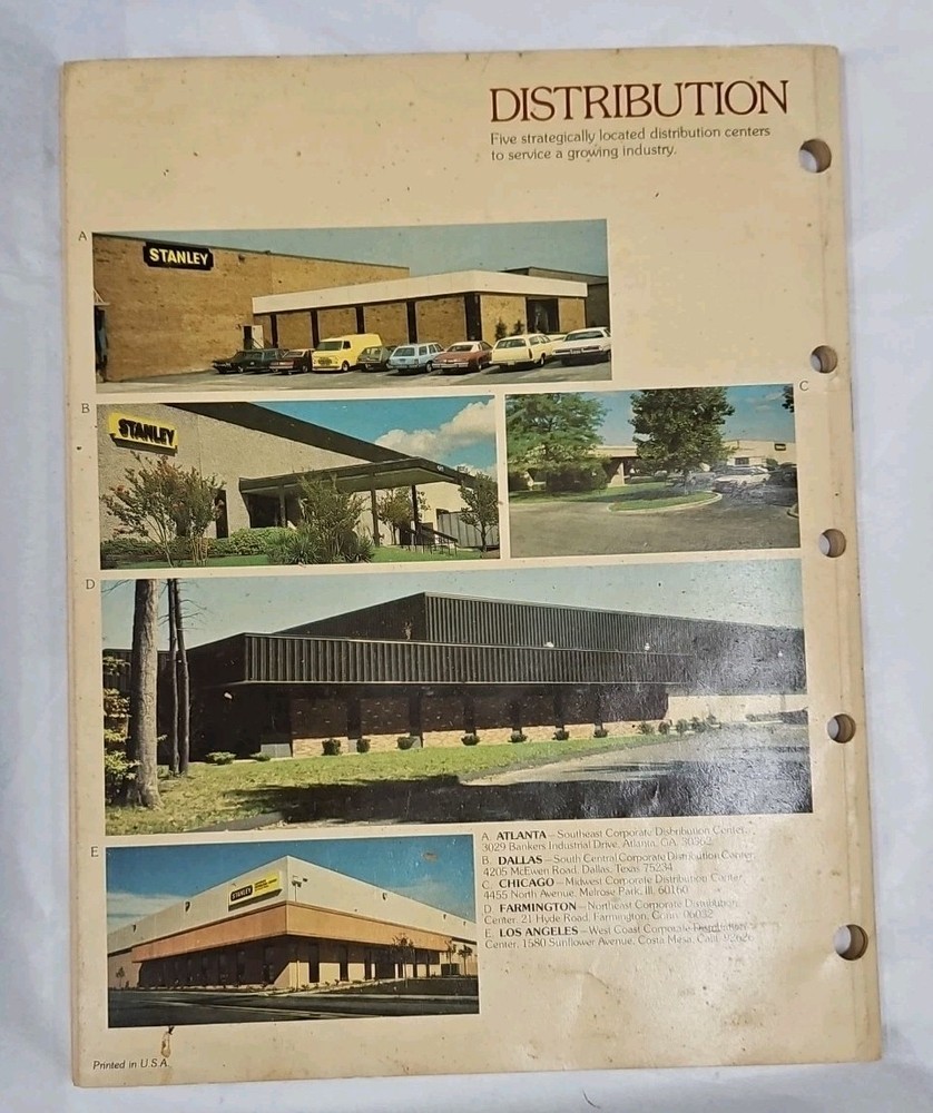 1982 Stanley Tools Catalog 11" x 8-1/2"