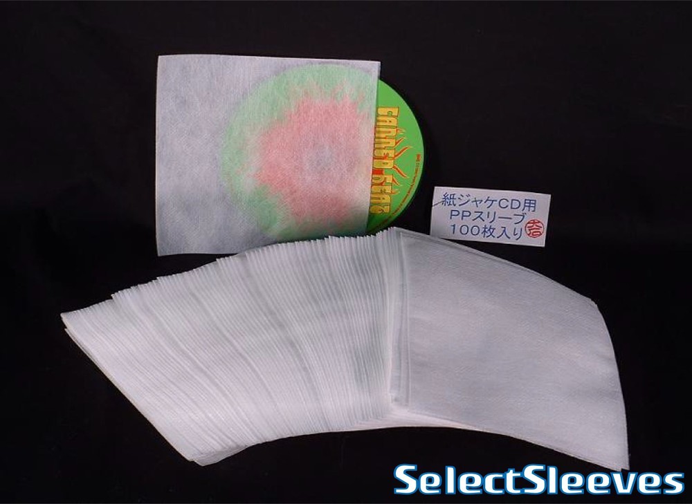 Inner Sleeves Mini LP Square Both Sides White 100 pcs  SelectSleeves Japanese