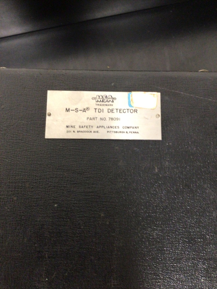 MSA TDI Detector Vintage