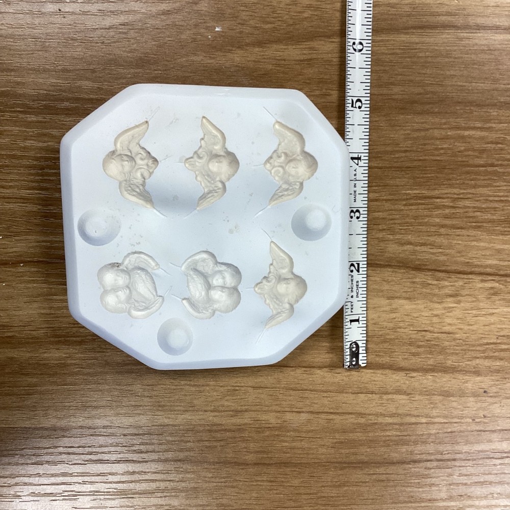 VINTAGE SCIOTO CERAMIC MOLD #S-1979 Six Cherebs Angels