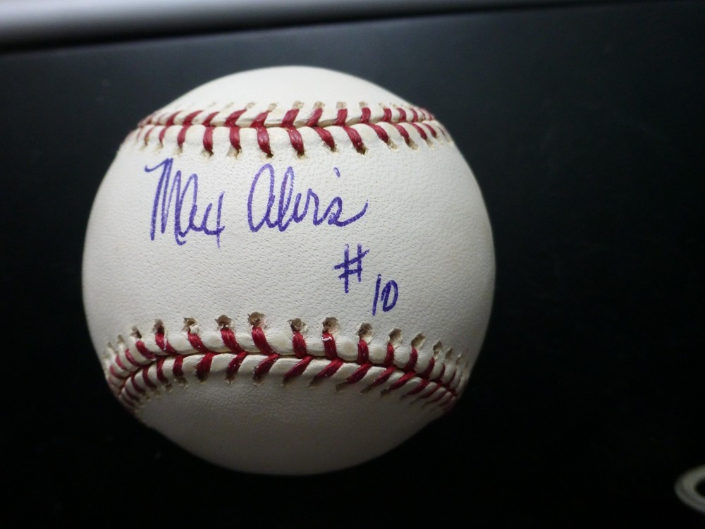 Max Alvis Signed Major League Baseball with Case & COA