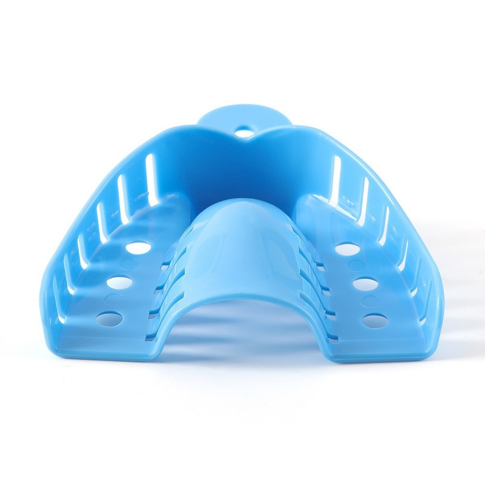 Dental Impression Trays Perforated Plastic Autoclavable Upper/Lower 12Pcs/Pack