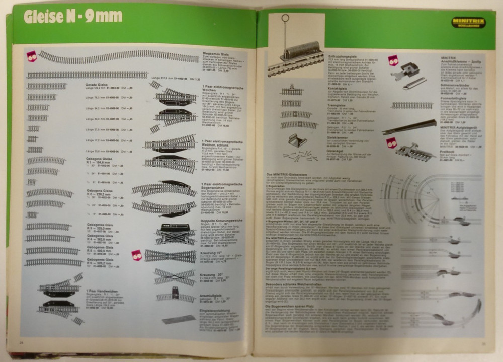 Minitrix 1969 Train Catalog
