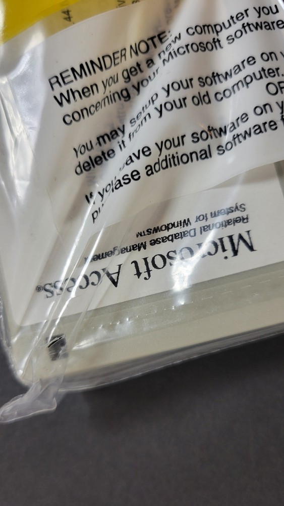 Microsoft Access for Windows Relational Database System 3.5" Floppy Disk Set...