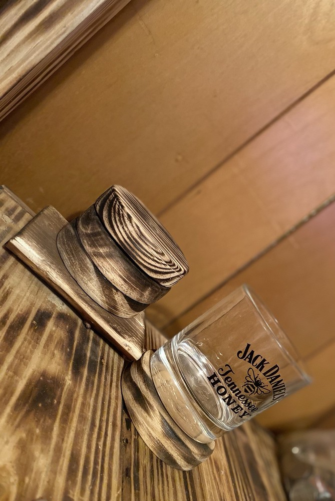 Handmade Wooden Coasters Set Rustic, Artistic