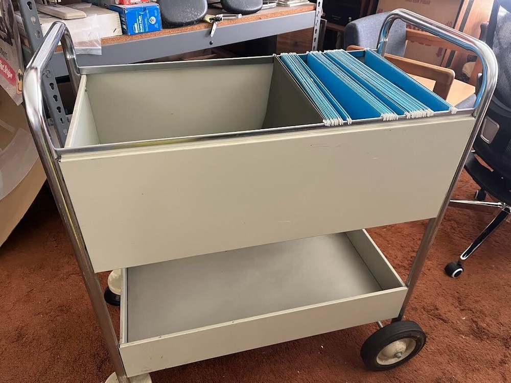 Heavy Duty rolling filing cart