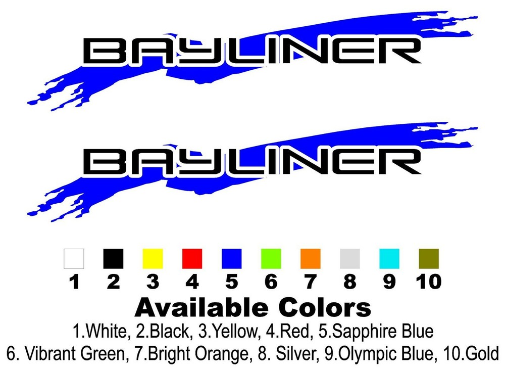 Custom Bayliner Boat Decals Add Some Splash