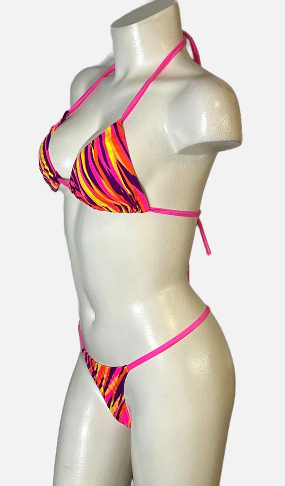 Minor Creations 3PC Dancer Striper Bikini Bra Bikini G String Skirt Lingerie