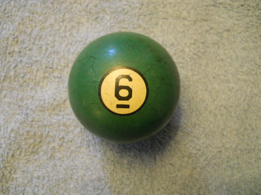 Vintage Clay Billiard Ball - #6