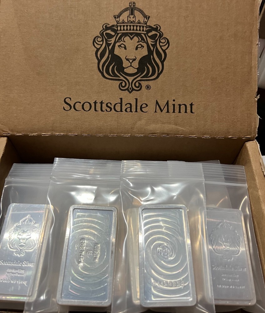10 oz Scottsdale Stacker .999 Silver Bar✅
