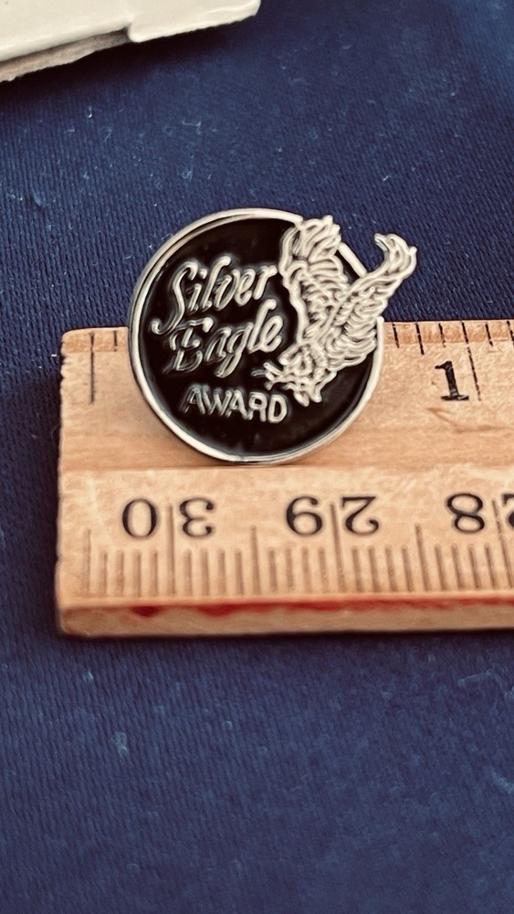 Vintage Boeing Silver Eagle Award Lapel Pin