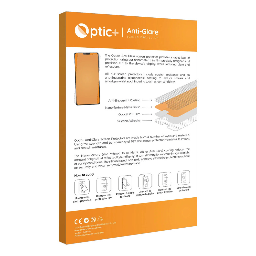 Optic+ Anti-Glare Screen Protector for Getac S410 G4