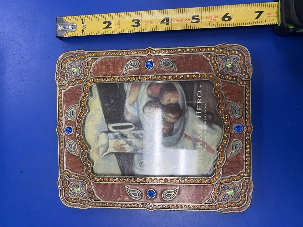 Michael Hero Exotic Journey Frame Swarowski crystals 5.5X6.5