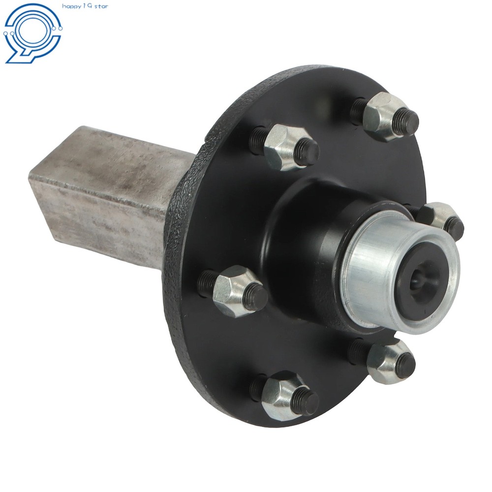 #84 6 x 5.5" Idler Hub SQUARE Stub End Trailer Axle 3500#
