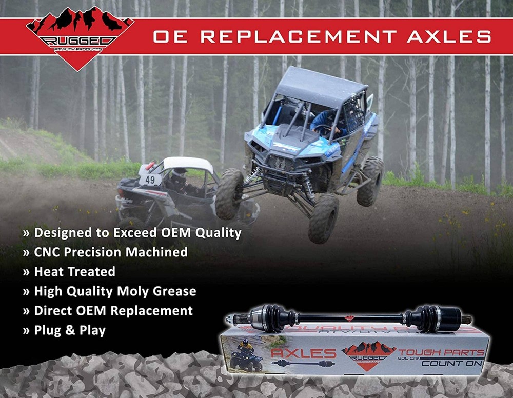 RUGGED Performance Axle for Can-Am Defender Max HD10 Front Left