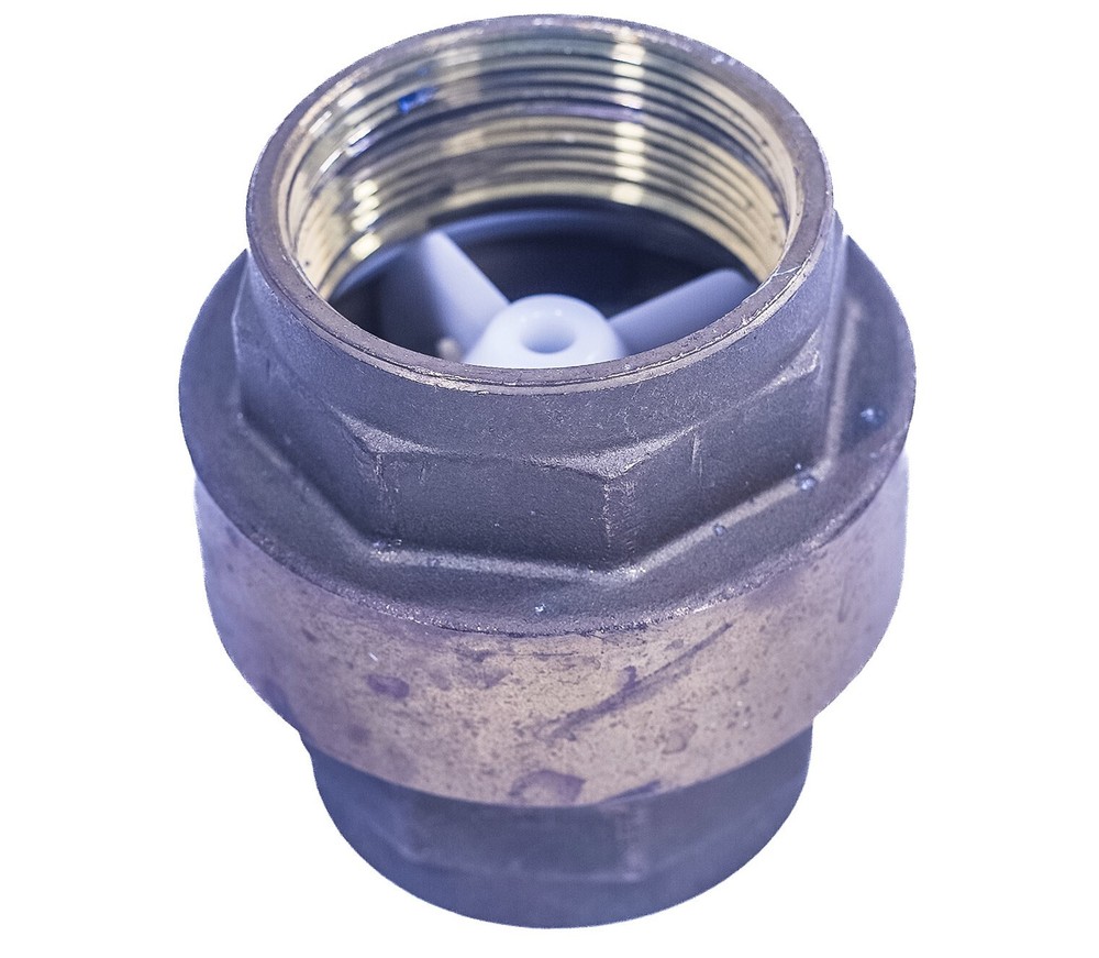 2" NPT Brass Check Valve High Flow 2 PSI Inline Non Return
