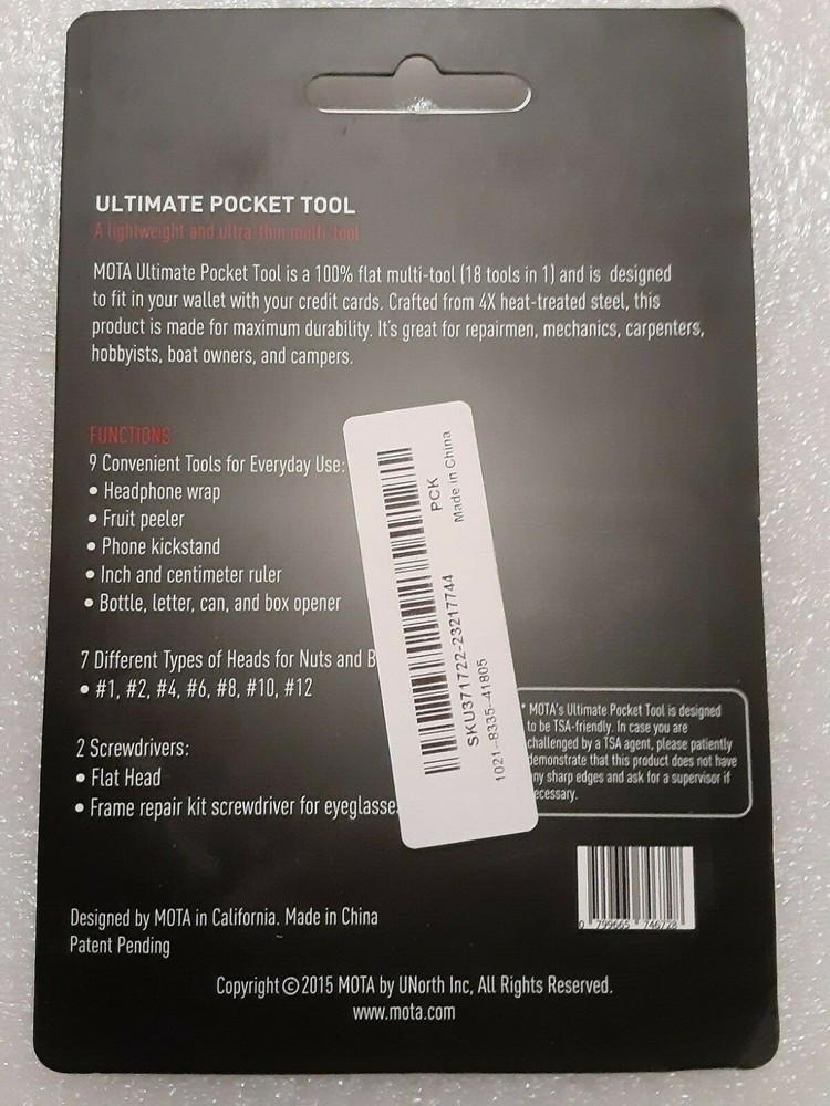 Ultimate Pocket Tool (18-in-1 Lion Head Multi-tool) TWO PACK