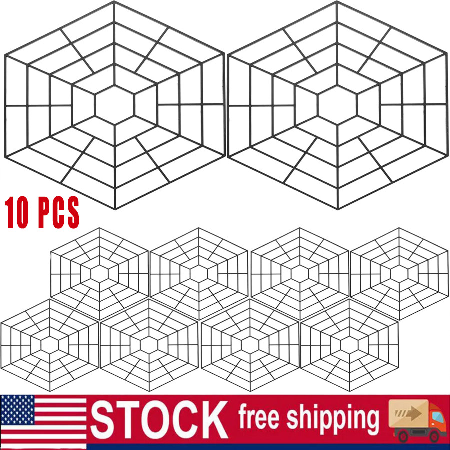 Pond Fish Guard Protector Plastic Floating Grid Protective Cover 10Pcs