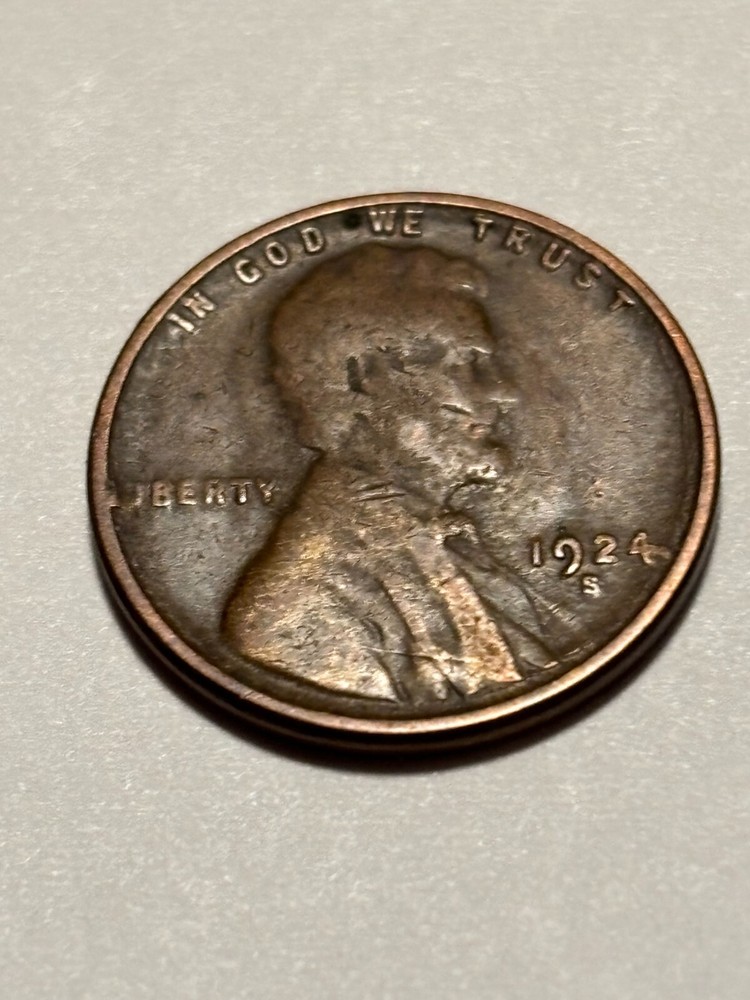 1924 s lincoln cent nice coin free shipping