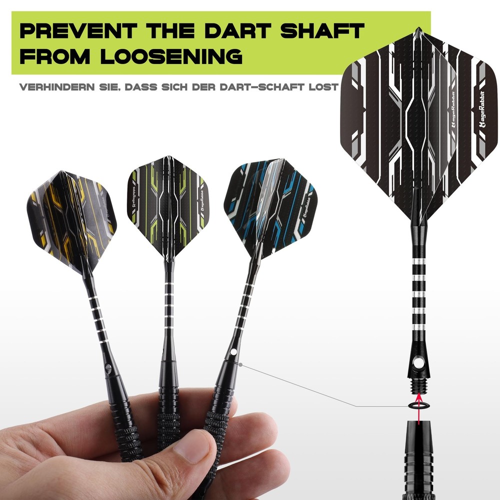MageRabbit Darts Plastic tip,Soft Tip Darts Set，3pack 18g with Extra Tip,Dart...