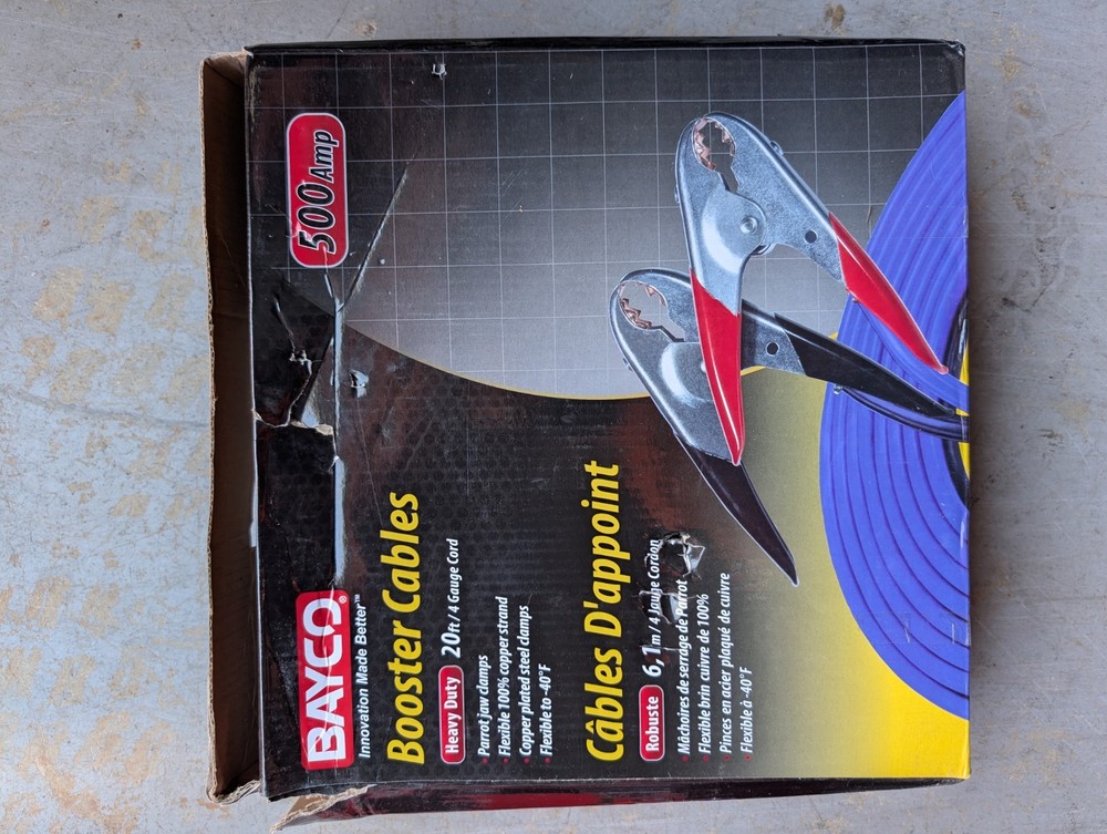 Bayco 500A booster cables