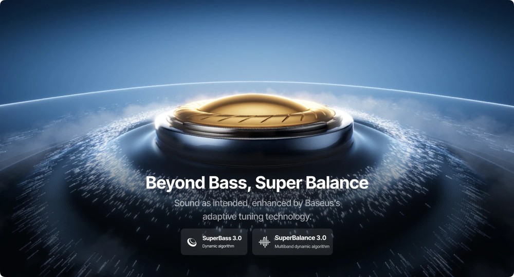 Baseus Bose-Audio: Inspire XP1, ANC Active Noise-Cancelling Earbuds, Dolby, 45H