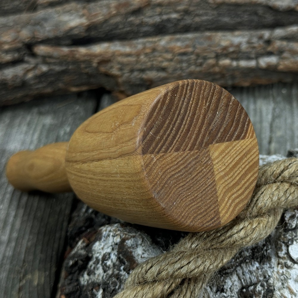 Small Wooden Mallet. Ergonomic Handle and Balanced Weight. Carpentry Tool.