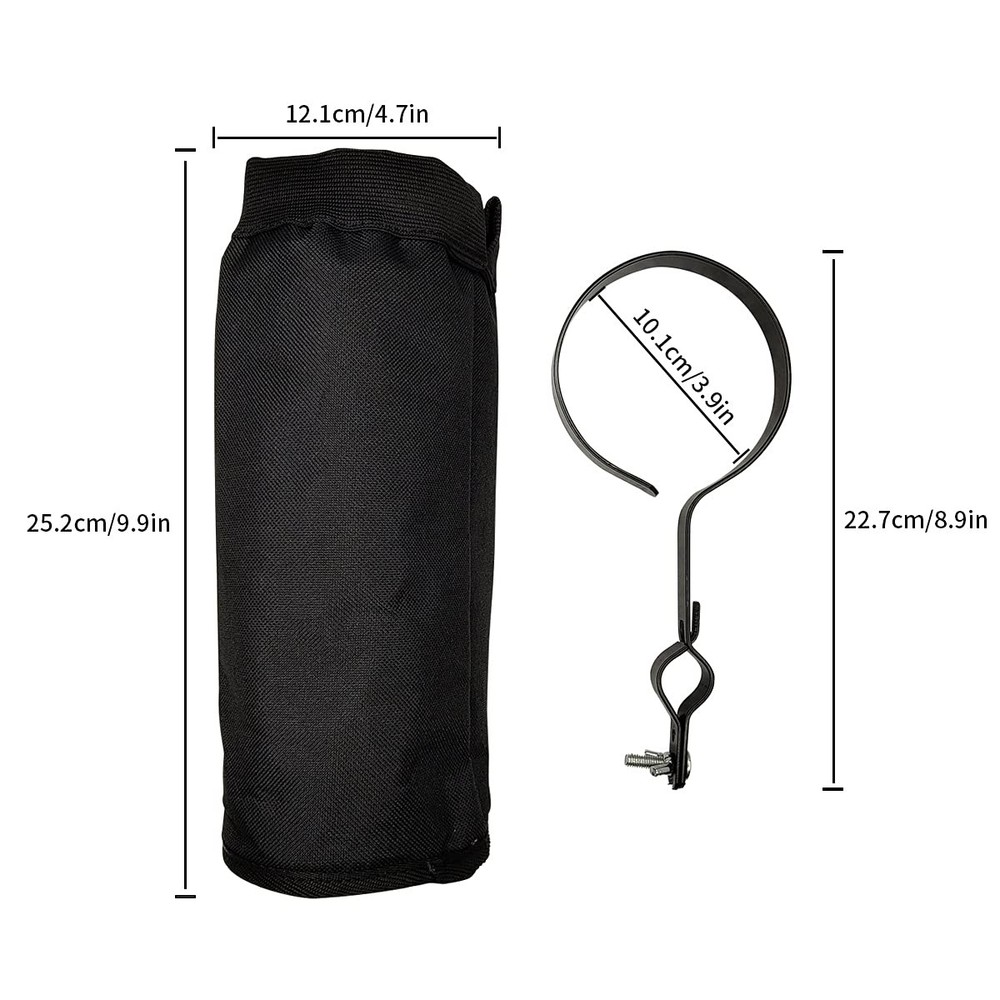 Drumstick Container Bag, Drum Stick Holder Nylon Bag for black