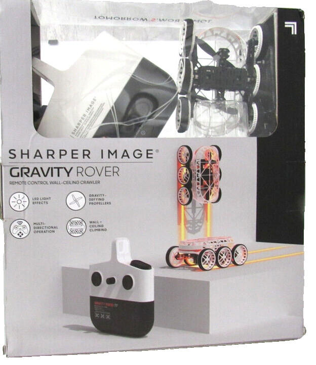 SHARPER IMAGE Remote Control Gravity Rover Antigravity Ceiling Climber, 2.4 Ghz