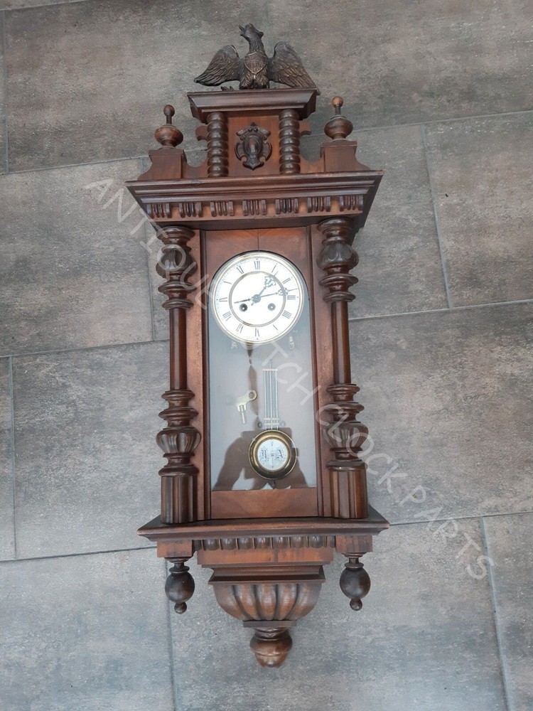 EAGLE TOP ORNAMENT FOR A GERMAN REGULATOR WALL CLOCK