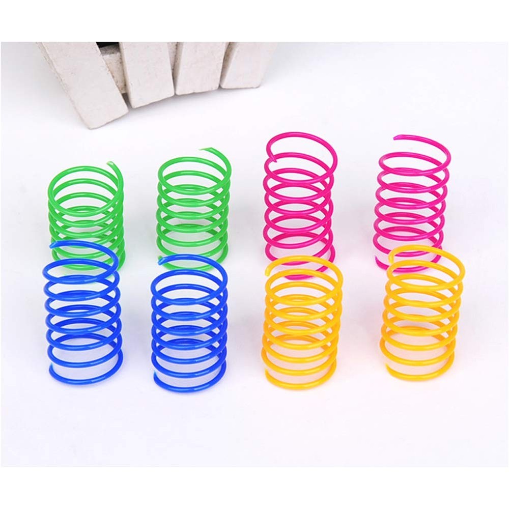 ISMARTEN Cat Spring Toy (60 Pack), Kittens Toys Plastic Coil [MULTIPLE]
