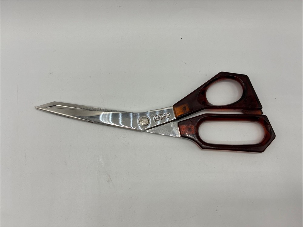 Vintage Talon 2995 Sewing Scissors Brown Handle~4” Blade