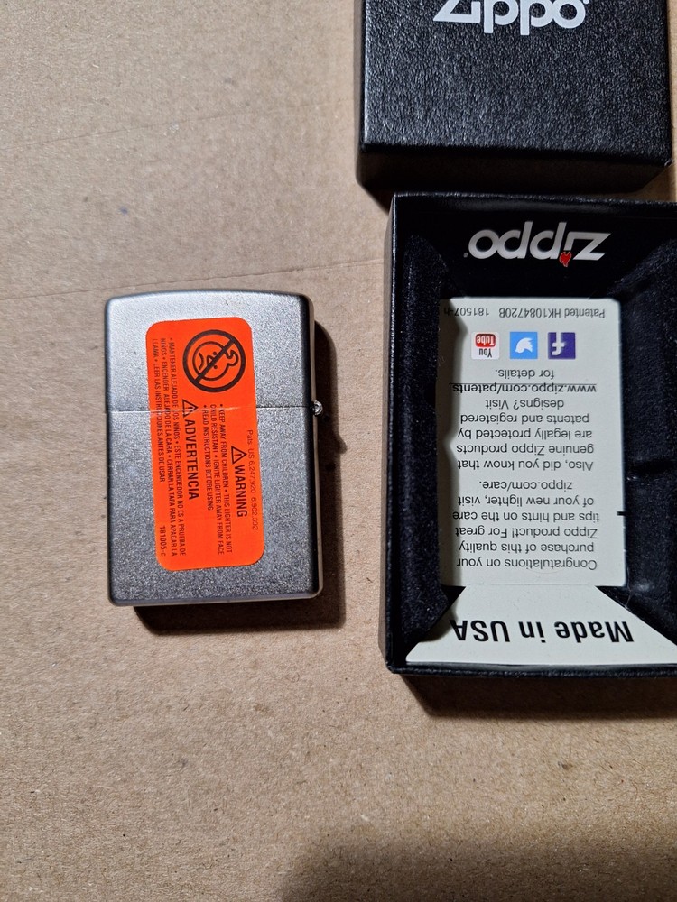 Zippo Lighter 206 regular satin chrome