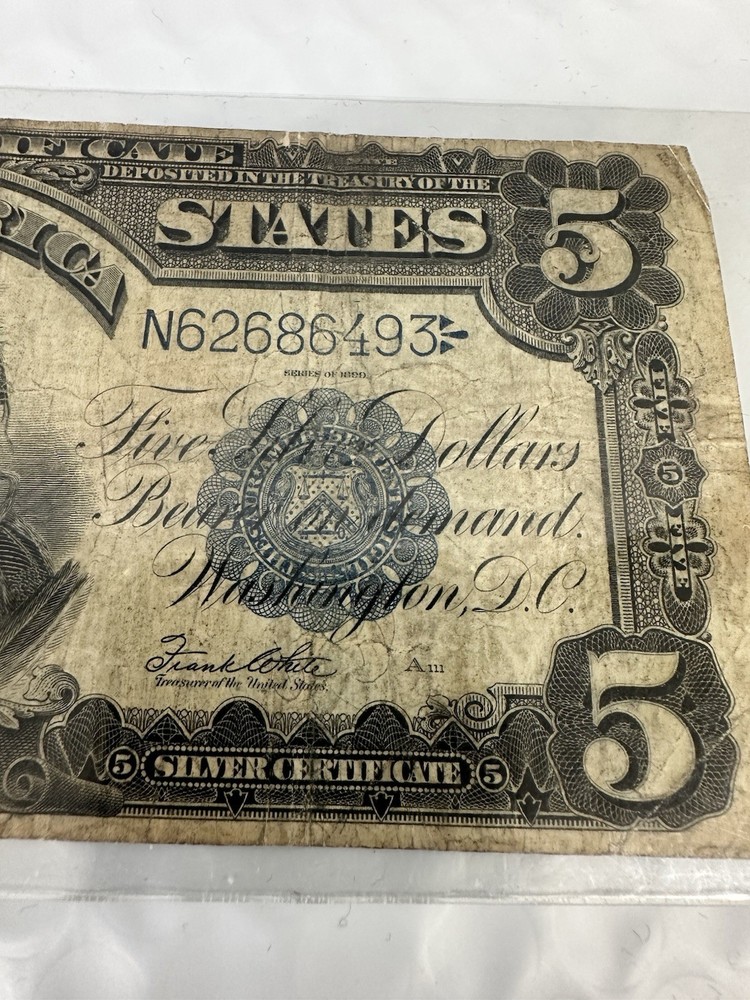 FR. 271 1899 $5 FIVE DOLLARS “CHIEF” SILVER