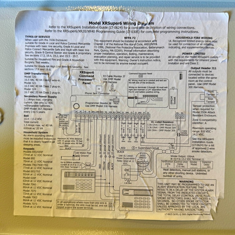 DMP XRSuper6 Security Command Executive Series XR Processor Panel Enclosure