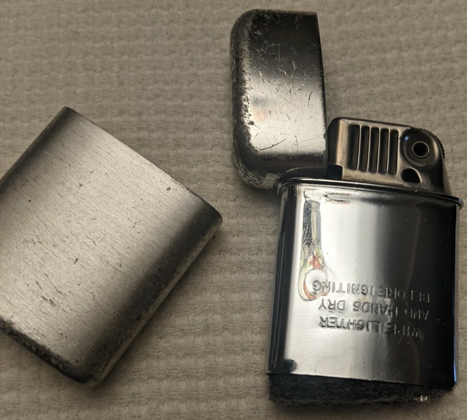 Vintage Ronson Typhoon Silver Tone Lighter